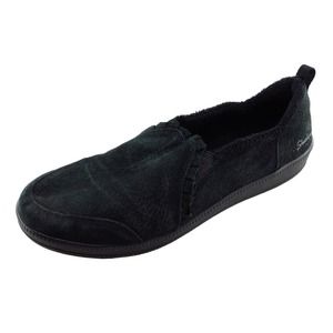 Skechers Size 7 W Black Round Toe flats Leather Women